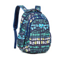 Full color printing women backpack USB port laptop backpack